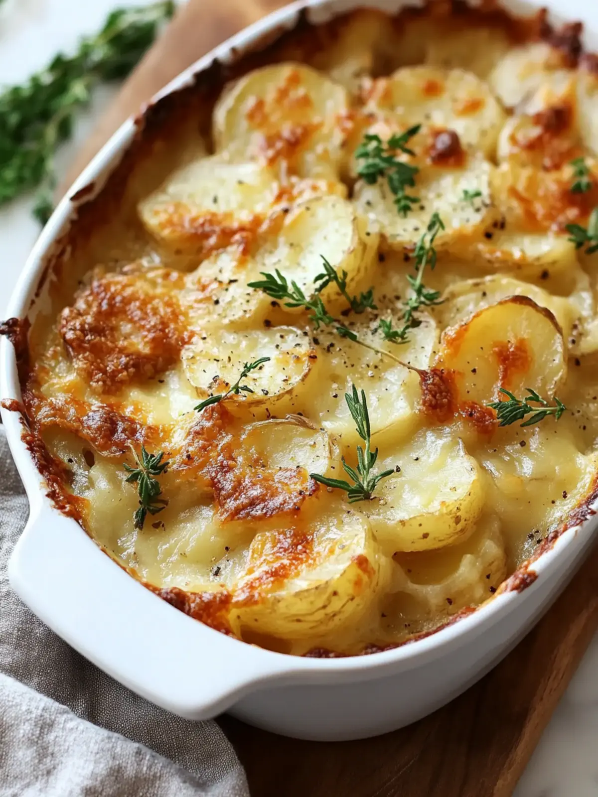 Cheesy French Onion Potato Bake with Pineapple Bliss 4 French Onion Potato Bake