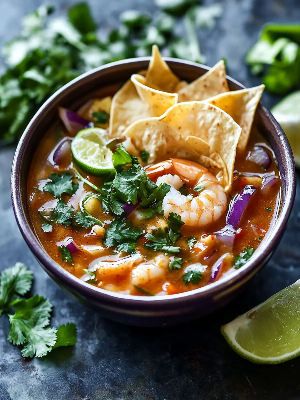 Spicy Shrimp Tortilla Soup: Quick, Dairy-Free Comfort Bowl 3 Spicy Shrimp Tortilla Soup
