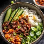 Korean Gochujang Beef Bowls with Crunchy Cucumber Salad 8 Korean Gochujang Beef Bowls