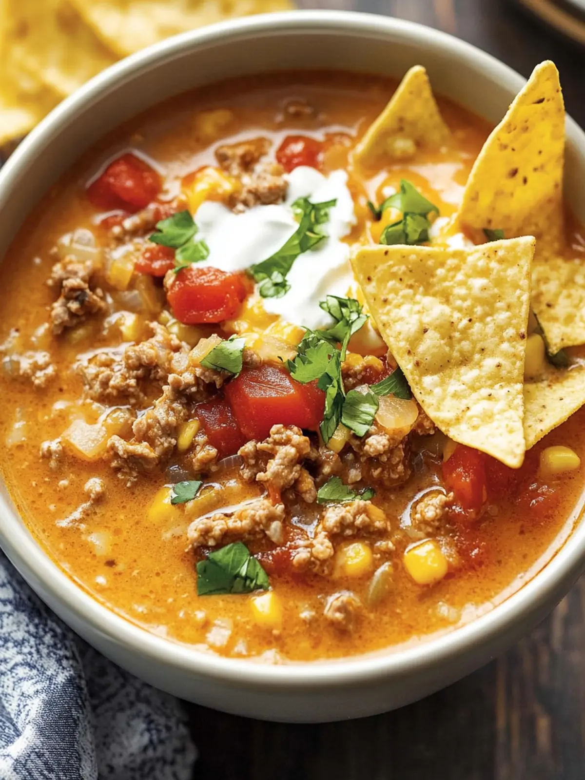 Creamy Slow Cooker Beefy Nacho Soup Ready in 5 Simple Steps 4 Slow Cooker Beefy Nacho Soup