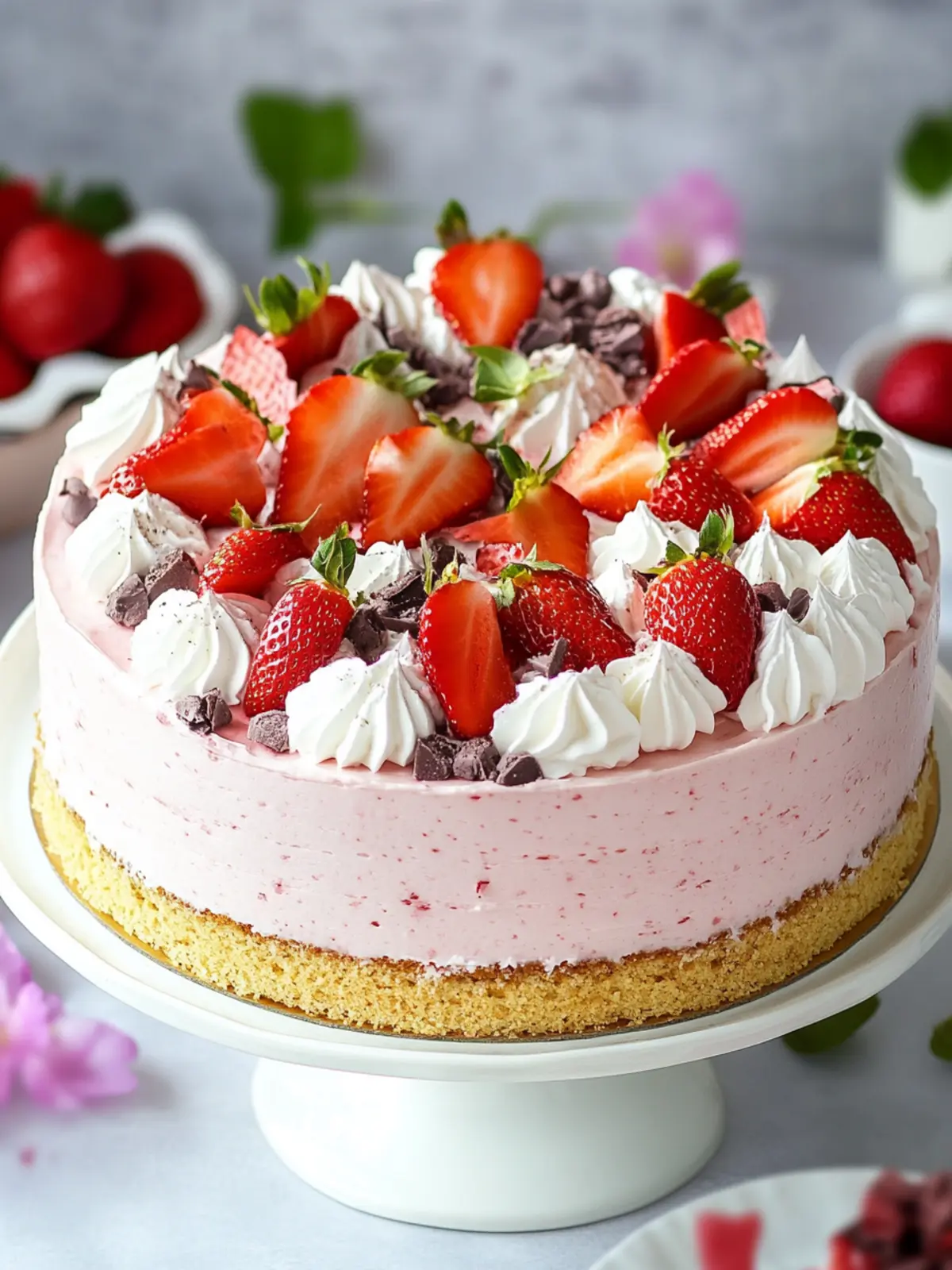 Delight in Strawberry Yogurette Cake - Your Summer Sensation 2 Strawberry Yogurette Cake