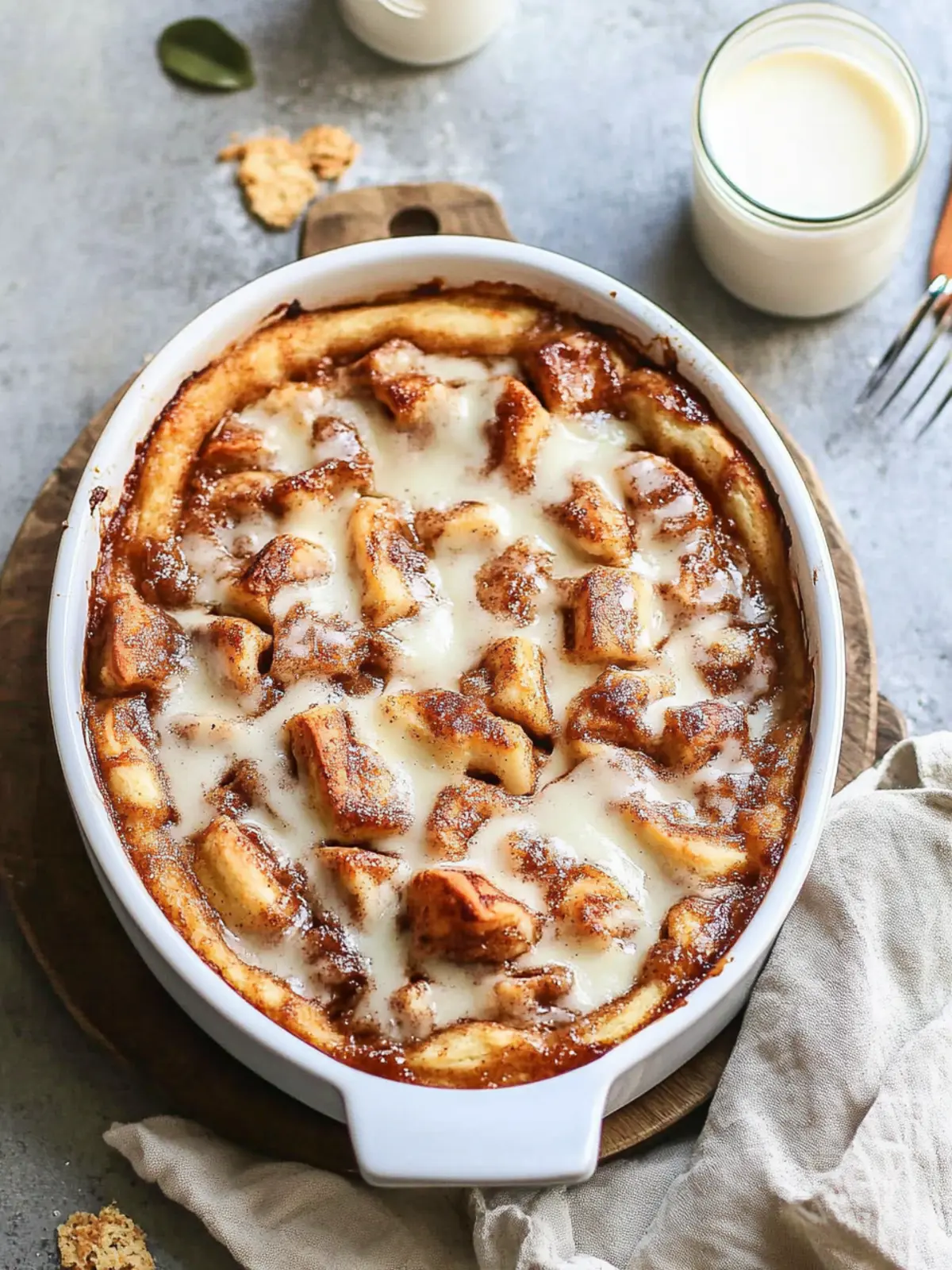 Indulge in Warm Cinnamon Roll Casserole Delight 3 Cinnamon Roll Casserole