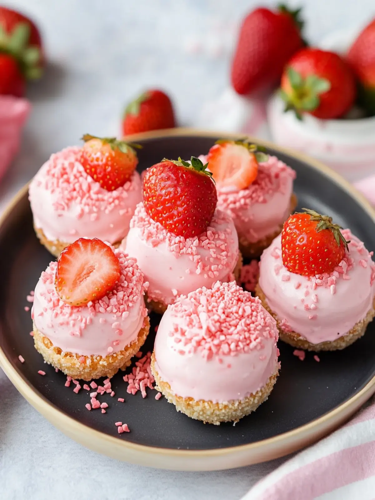 Irresistible No-Bake Strawberry Cheesecake Bites Your Family Will Love 4 No-Bake Strawberry Cheesecake Bites