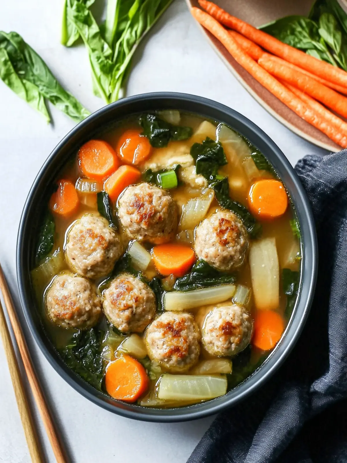 Ginger Pork Meatball Soup: Cozy Comfort in a Bowl 4 Ginger Pork Meatball Soup