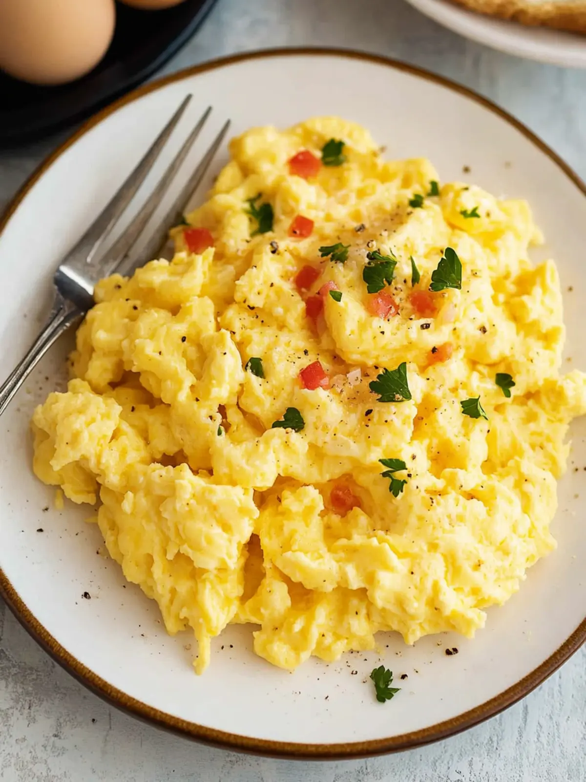 Master Fluffy Scrambled Eggs with Cheddar Magic Today 4 Fluffy Scrambled Eggs