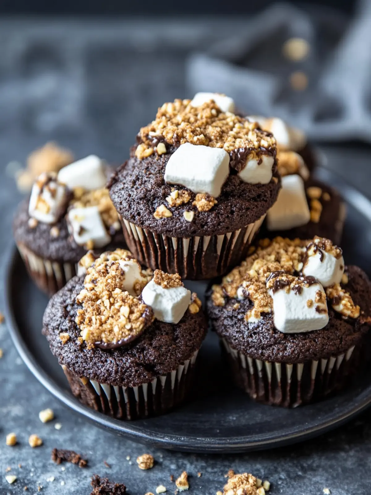 Decadent Chocolatey S’mores Muffins for Your Sweet Cravings 3 Chocolatey S’mores Muffins