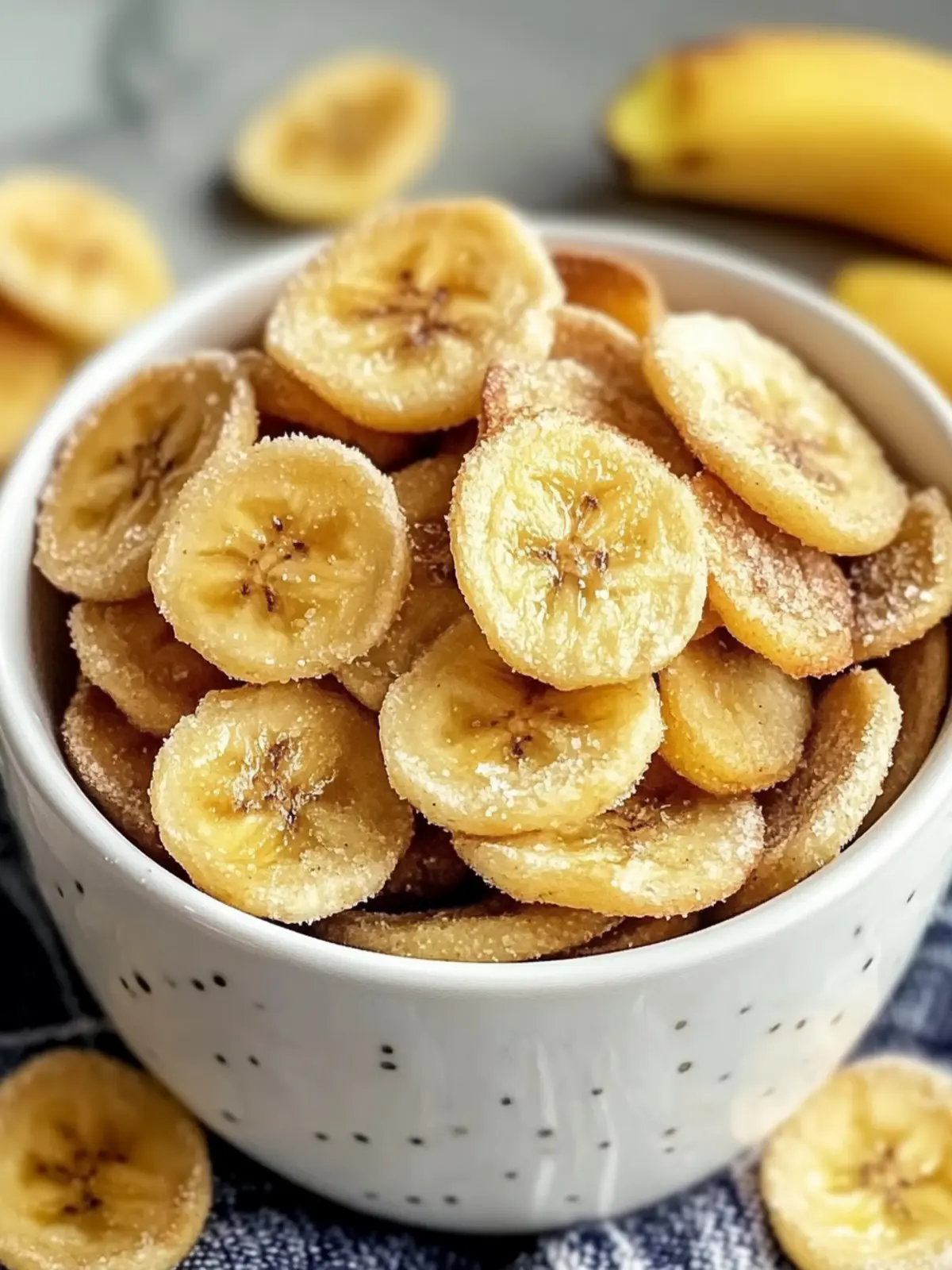 Crispy Air Fryer Banana Chips with Cinnamon-Sugar Twist 2 Air Fryer Banana Chips