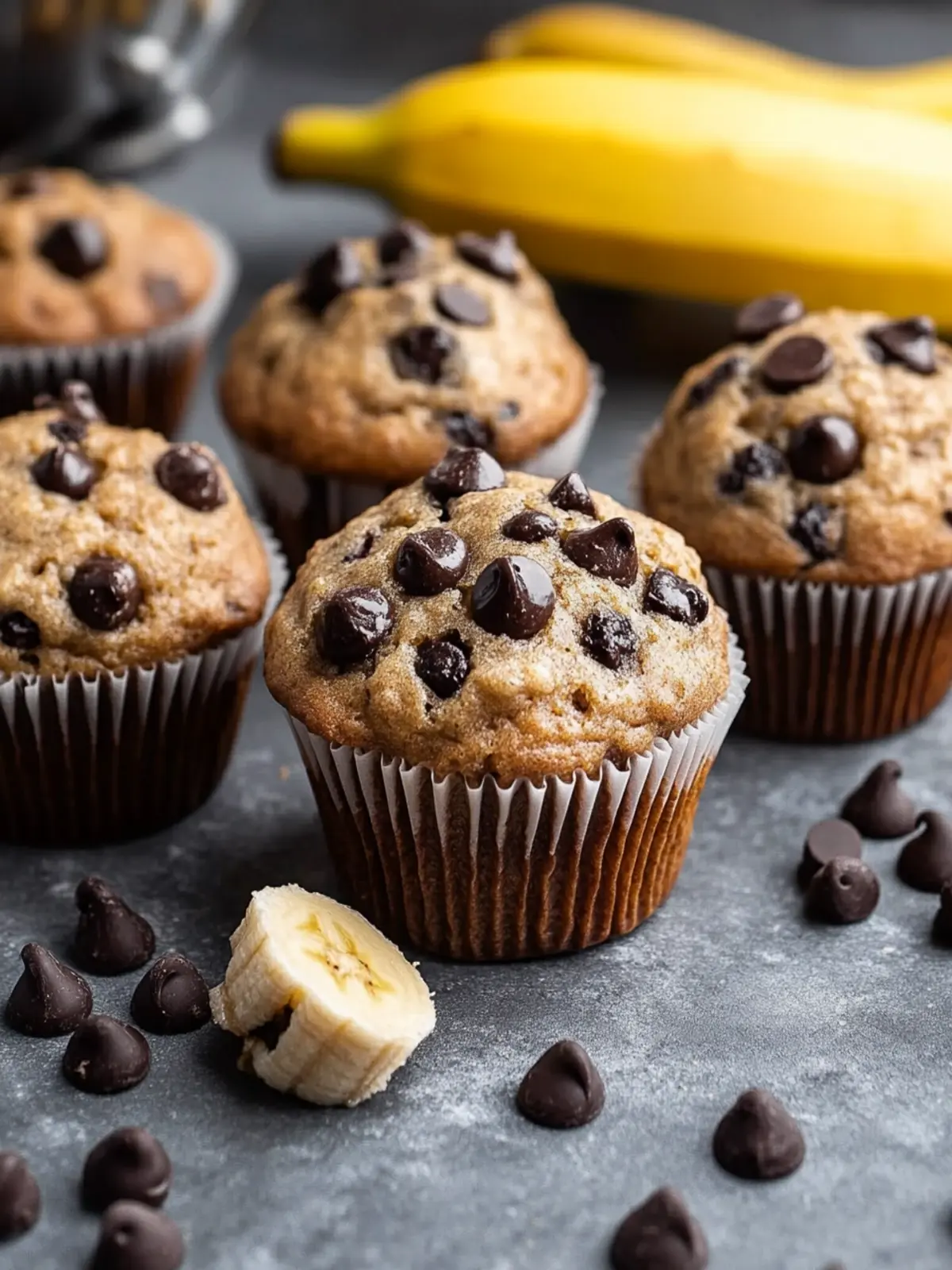 Irresistibly Moist Chocolate Chip Banana Muffins Recipe 2 Chocolate Chip Banana Muffins