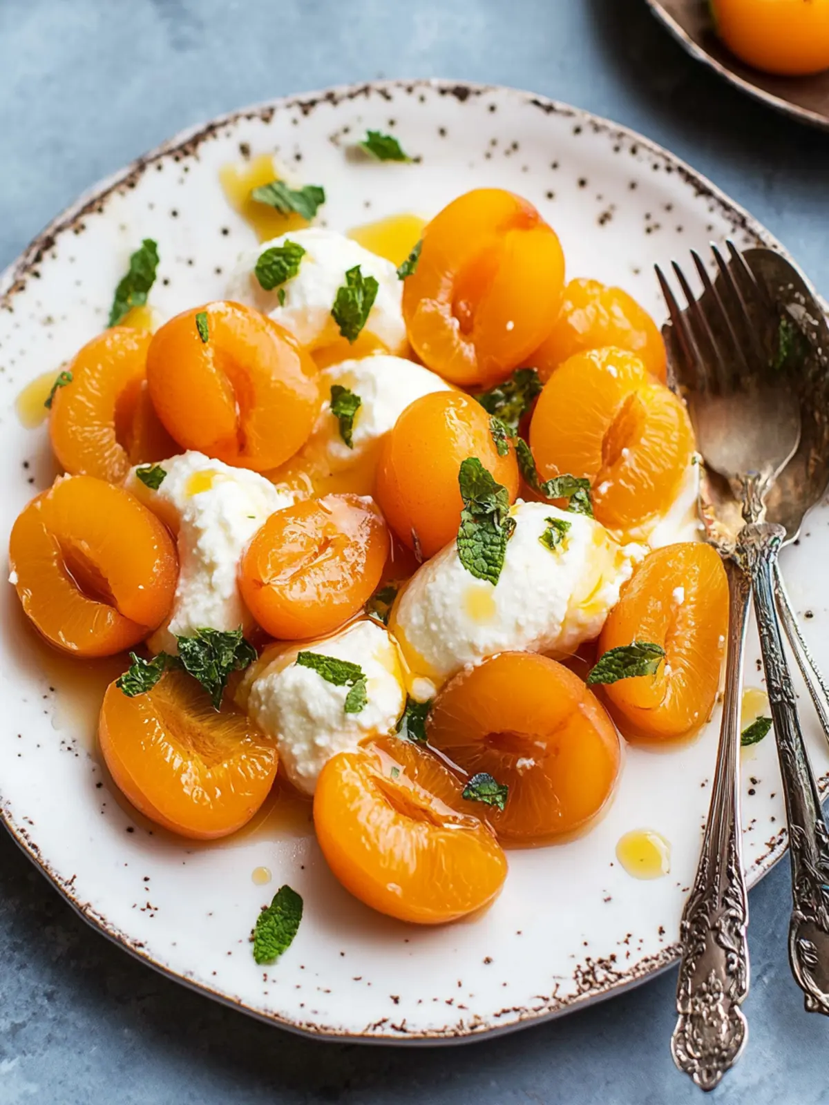 Irresistible Kuru Kayısı Tatlısı with Ricotta Delight 2 Kuru Kayısı Tatlısı (Turkish Poached Apricots with Ricotta)