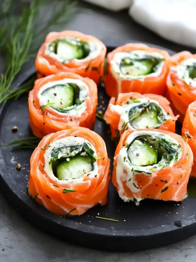 Smoked Salmon Roll Ups