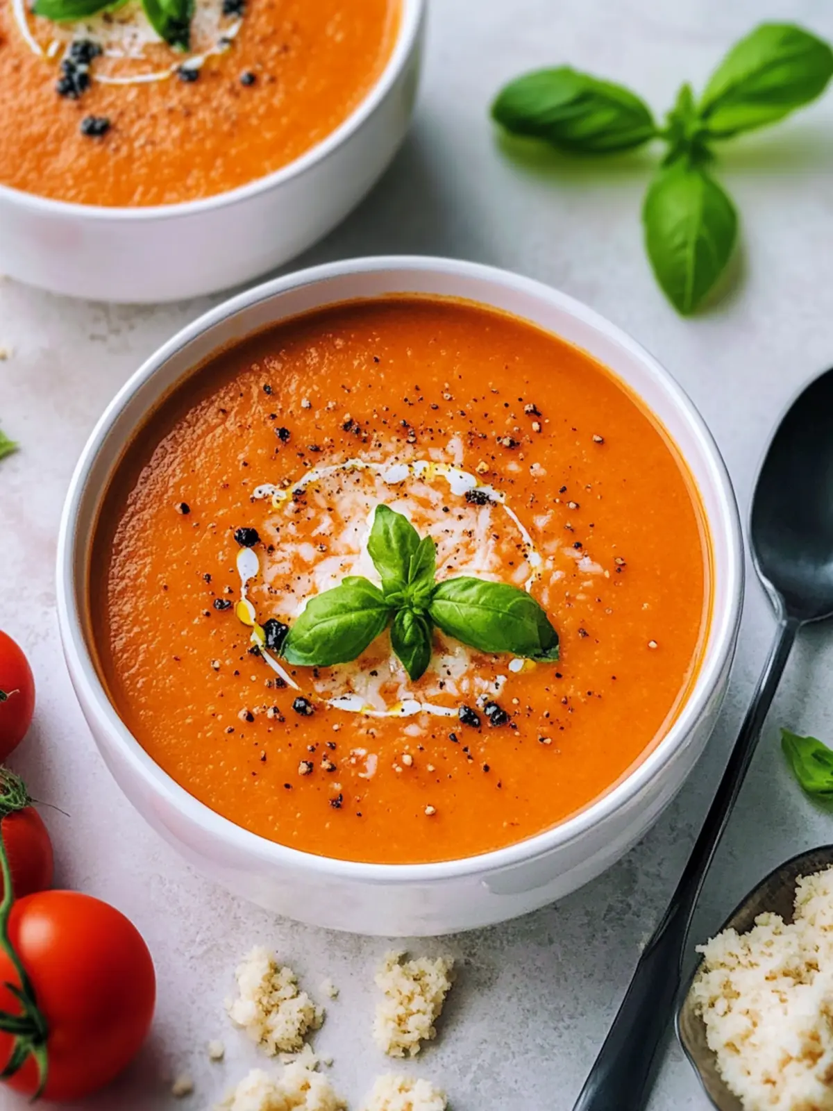 High Protein Tomato Soup with Creamy Cottage Cheese Delight 5 High Protein Tomato Soup
