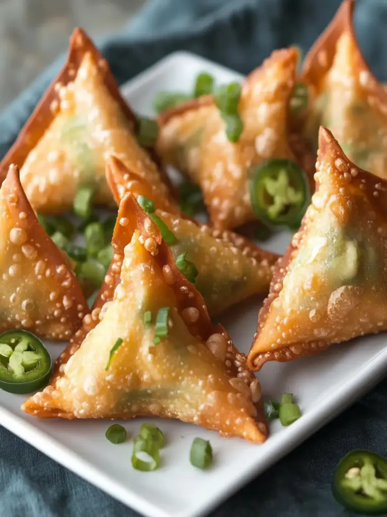 Jalapeño Avocado Cream Cheese Wontons