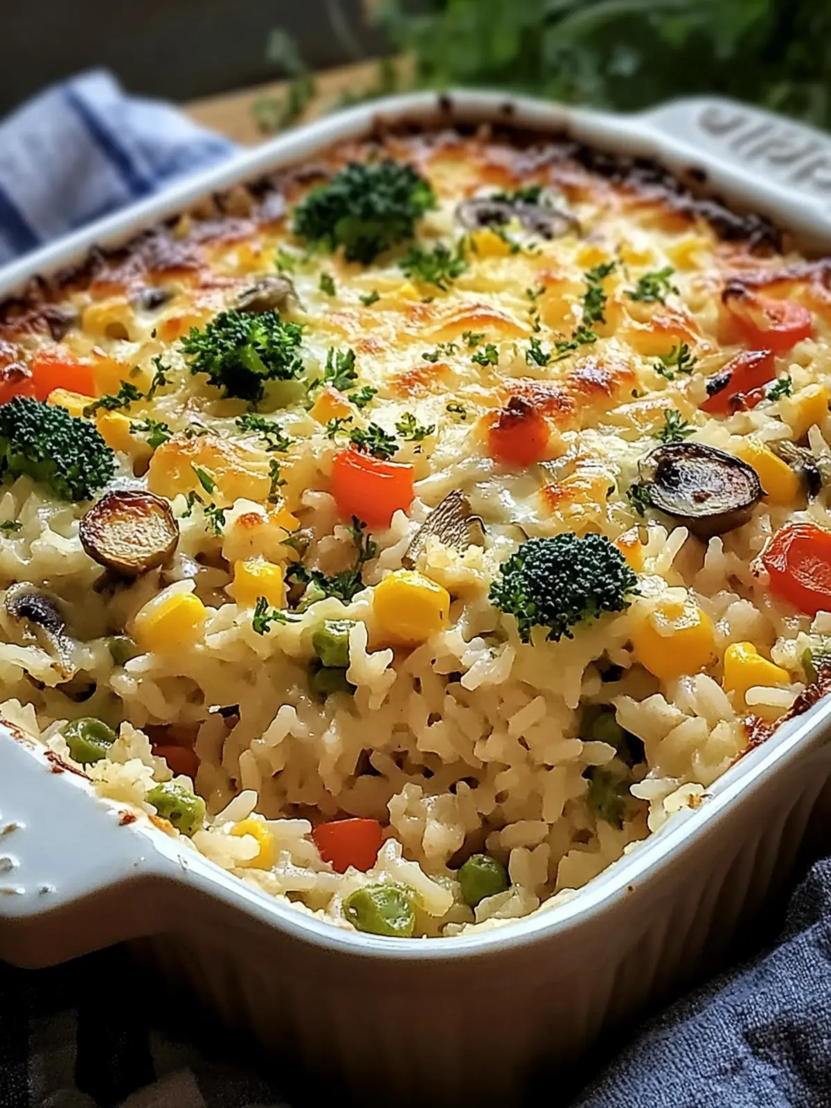 Delicious Veggie Rice Bake in 30 Minutes or Less 3 Veggie Rice Bake