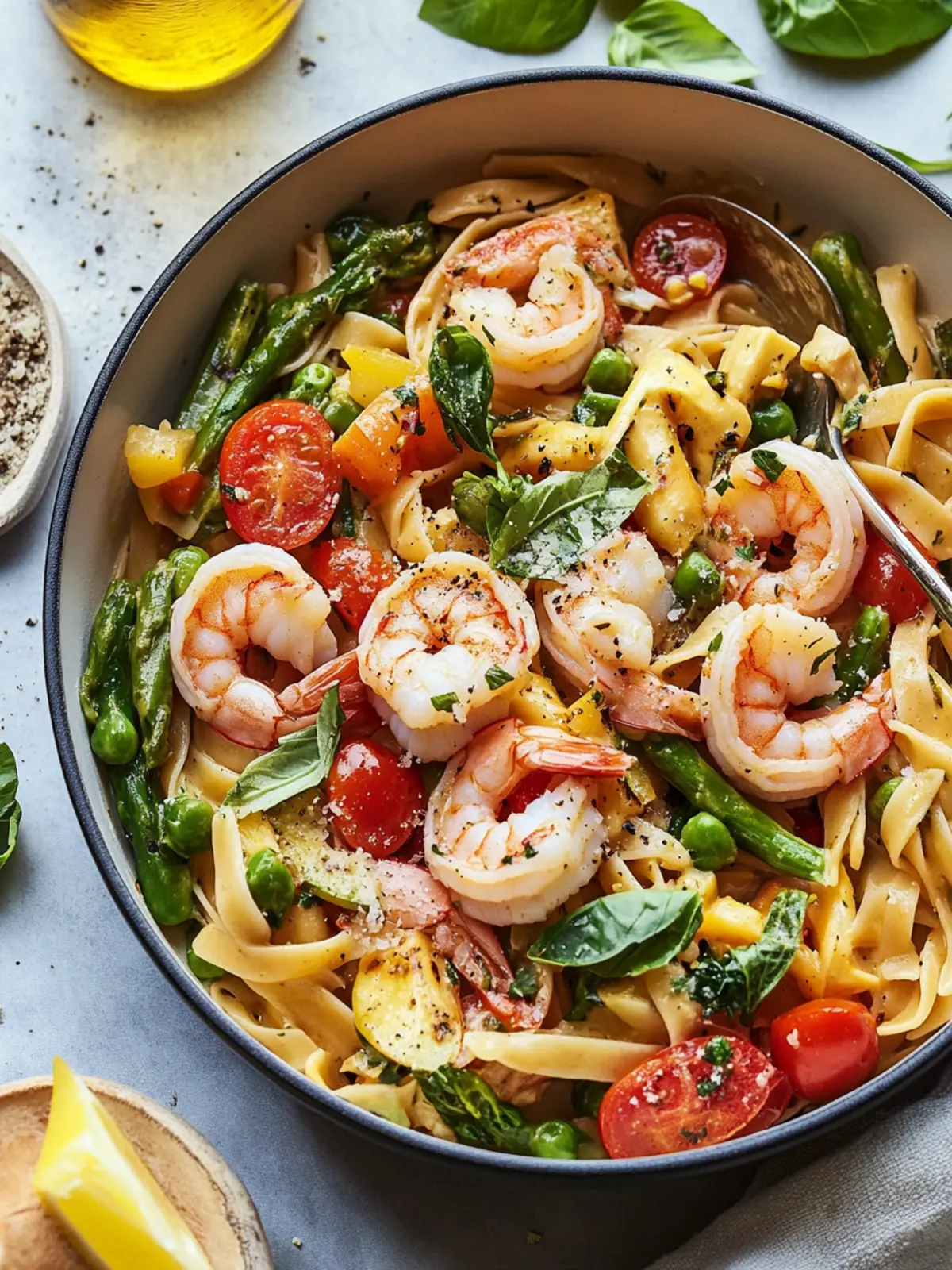One Pot Shrimp Pasta Primavera: Quick, Creamy, and Colorful 4 One Pot Shrimp Pasta Primavera