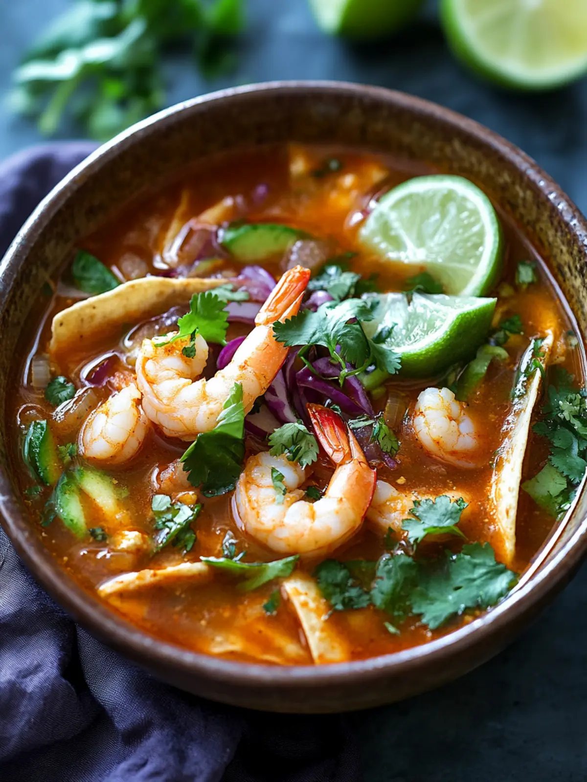 Spicy Shrimp Tortilla Soup: Quick, Dairy-Free Comfort Bowl 2 Spicy Shrimp Tortilla Soup