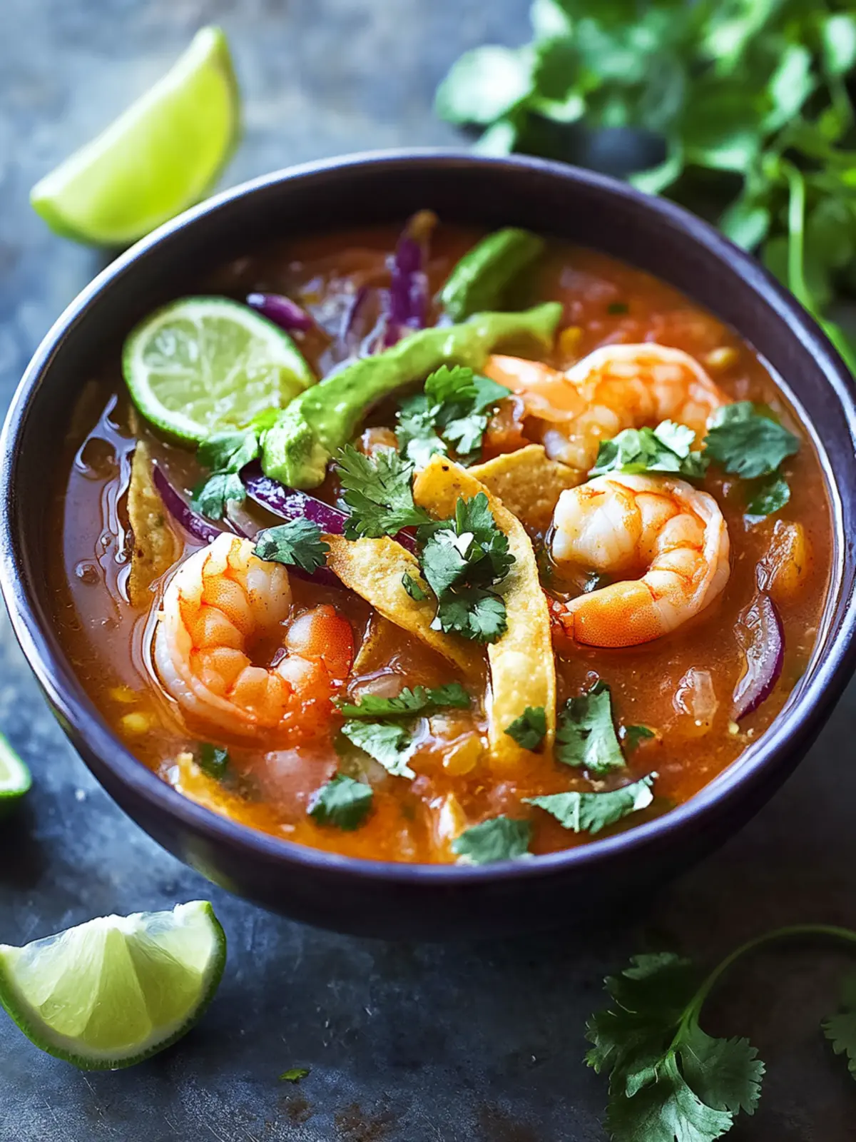 Spicy Shrimp Tortilla Soup: Quick, Dairy-Free Comfort Bowl 4 Spicy Shrimp Tortilla Soup