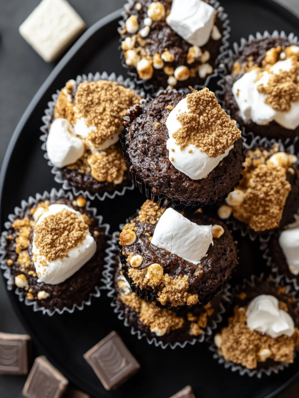 Decadent Chocolatey S’mores Muffins for Your Sweet Cravings 4 Chocolatey S’mores Muffins