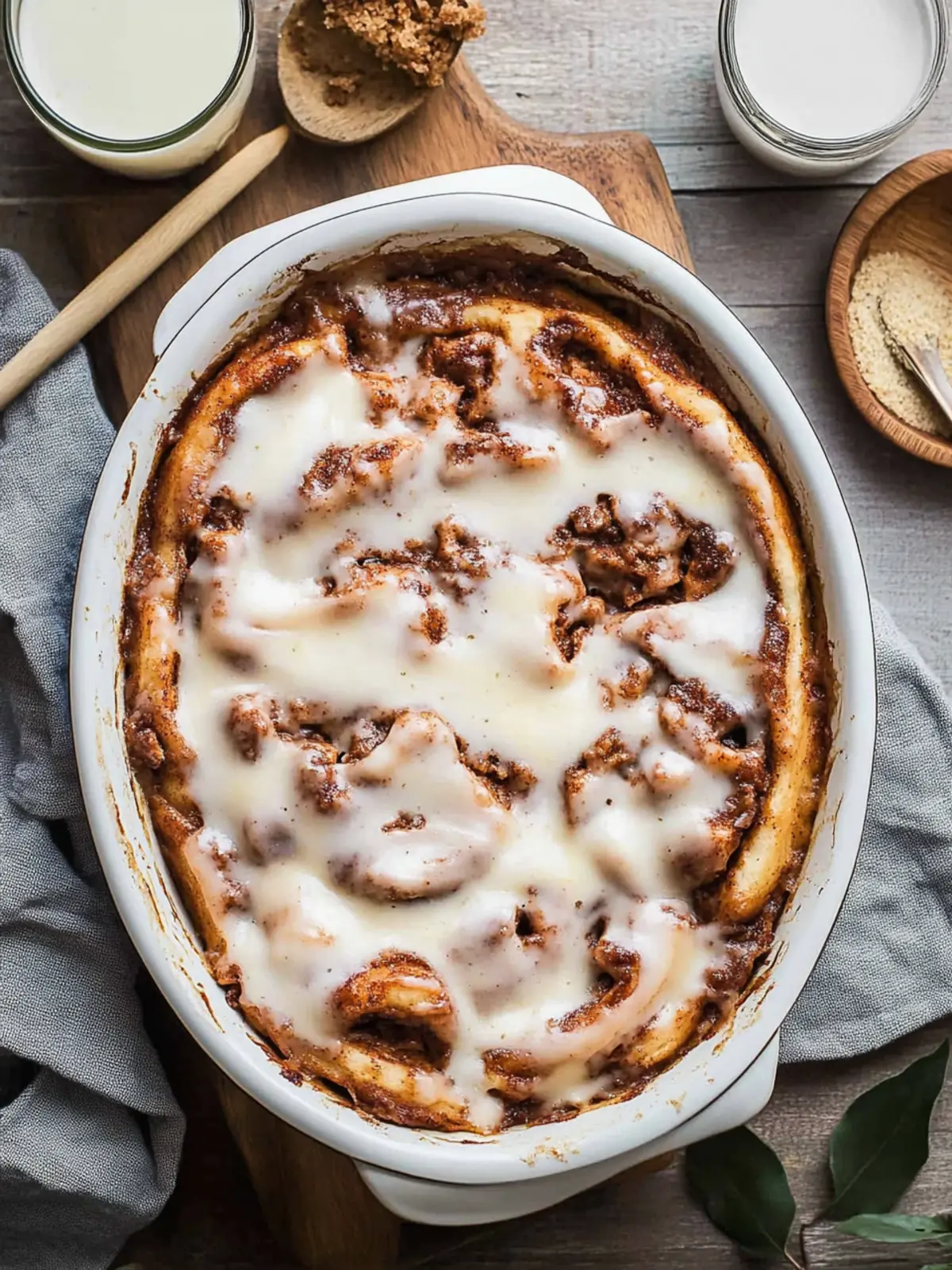 Indulge in Warm Cinnamon Roll Casserole Delight 4 Cinnamon Roll Casserole