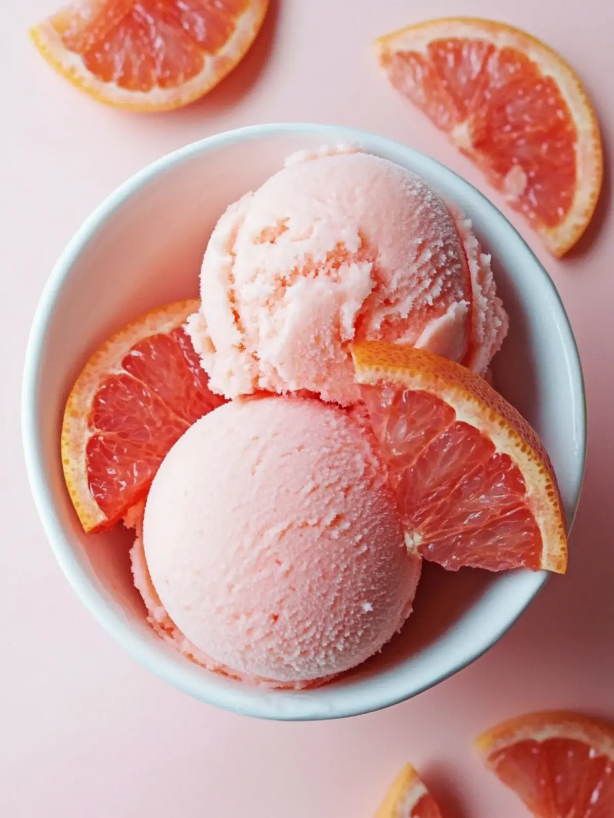 Pink Grapefruit Campari Sorbet