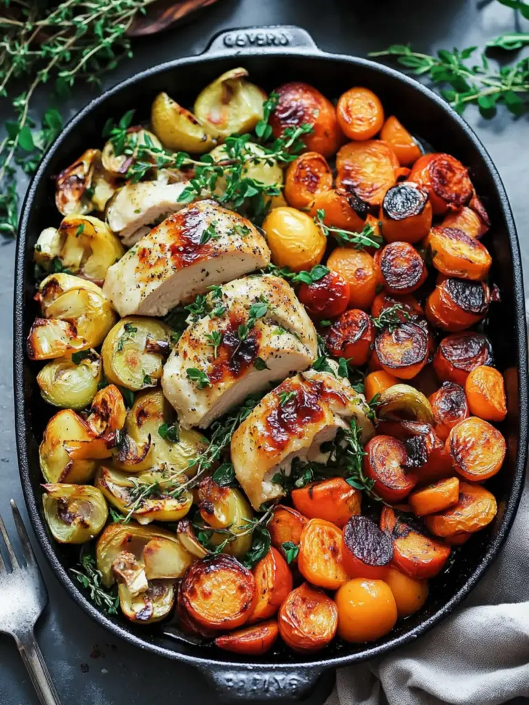 Chicken Dinner with Roasted Vegetables