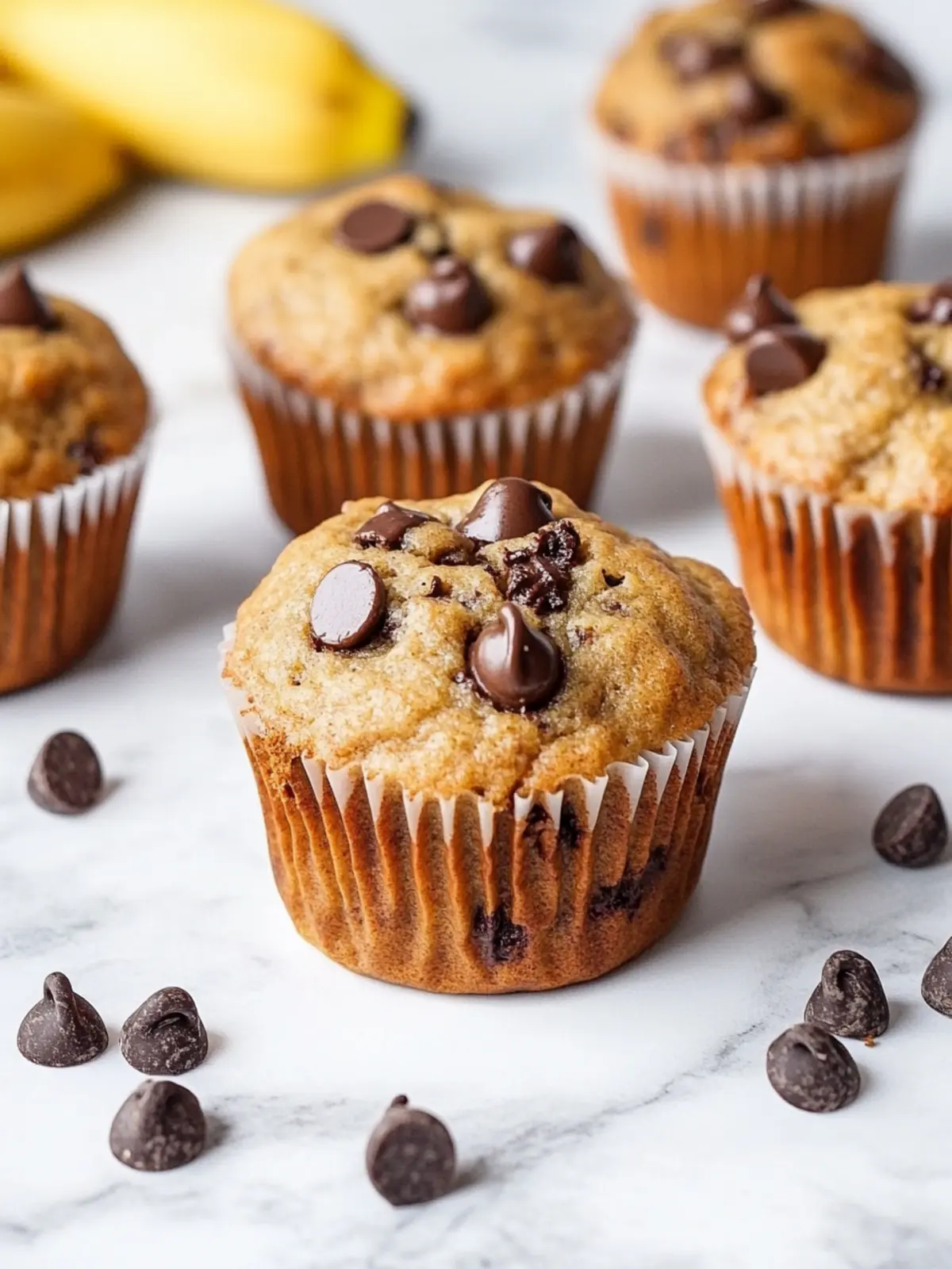 Irresistibly Moist Chocolate Chip Banana Muffins Recipe 4 Chocolate Chip Banana Muffins