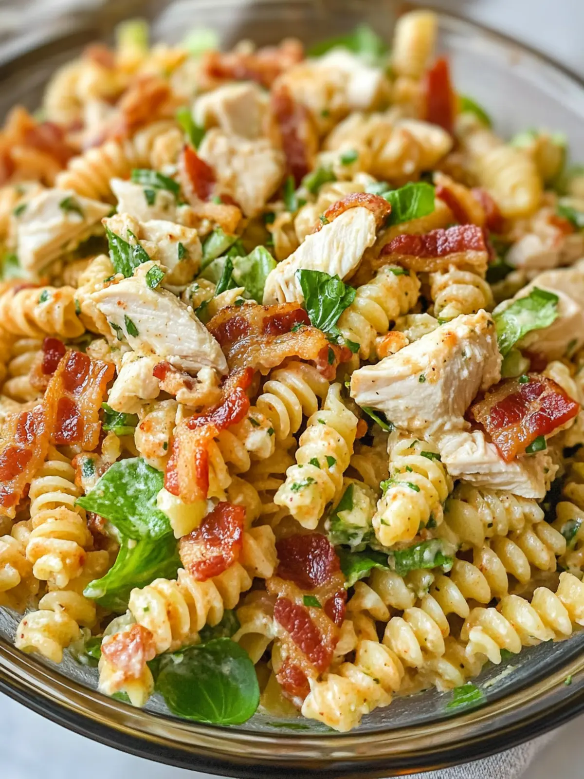 Delicious Chicken Bacon Ranch Pasta Salad for Easy Meals 2 Chicken Bacon Ranch Pasta Salad