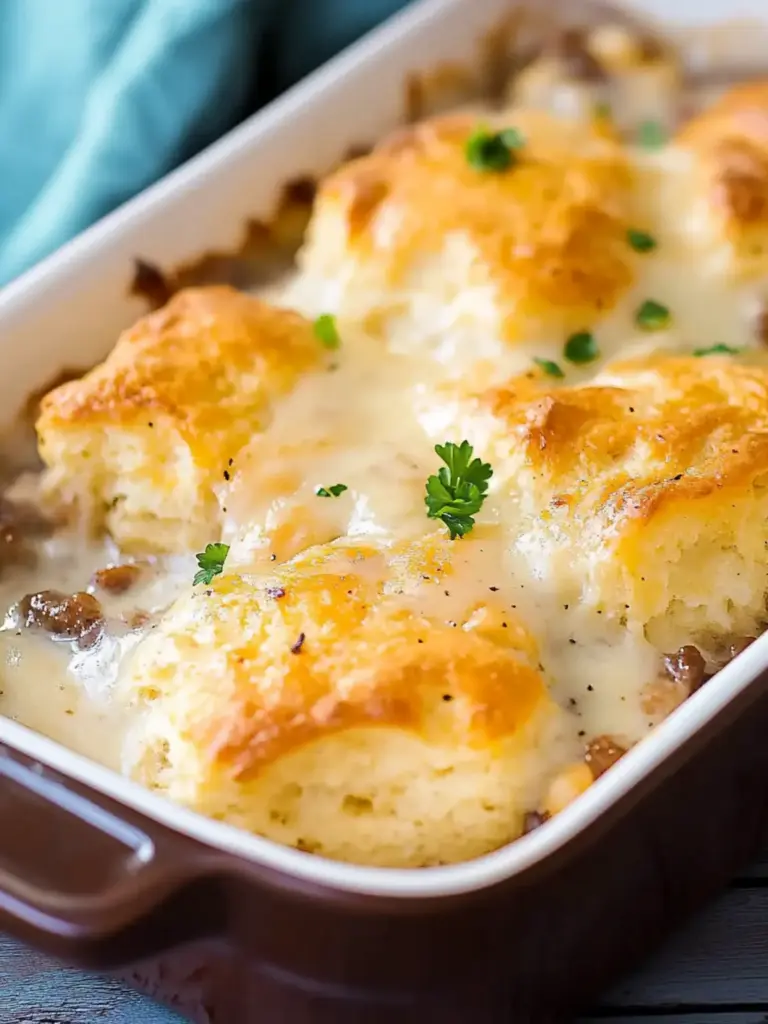 Biscuits and Gravy Casserole