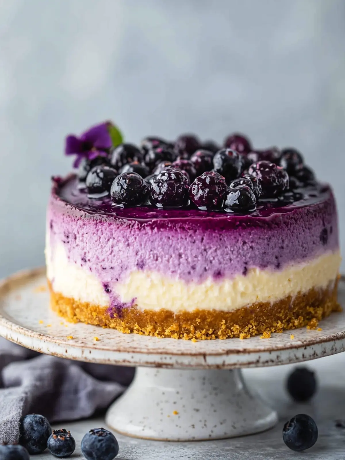 Baked Huckleberry Cheesecake: Indulge in Creamy Bliss 2 Baked Huckleberry Cheesecake