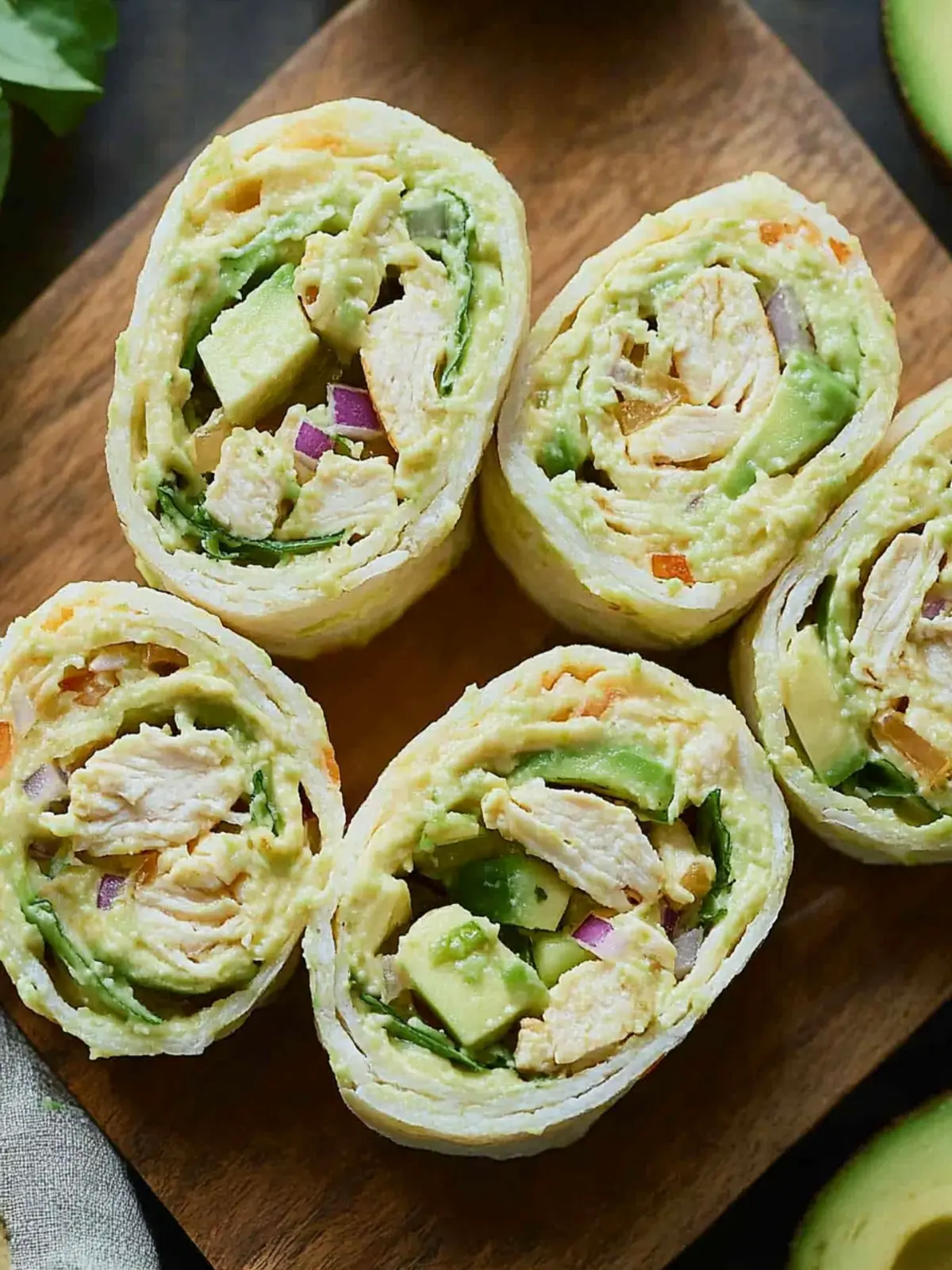 Delicious Chicken Avocado Salad Roll Ups for Quick Meals 2 Chicken Avocado Salad Roll Ups