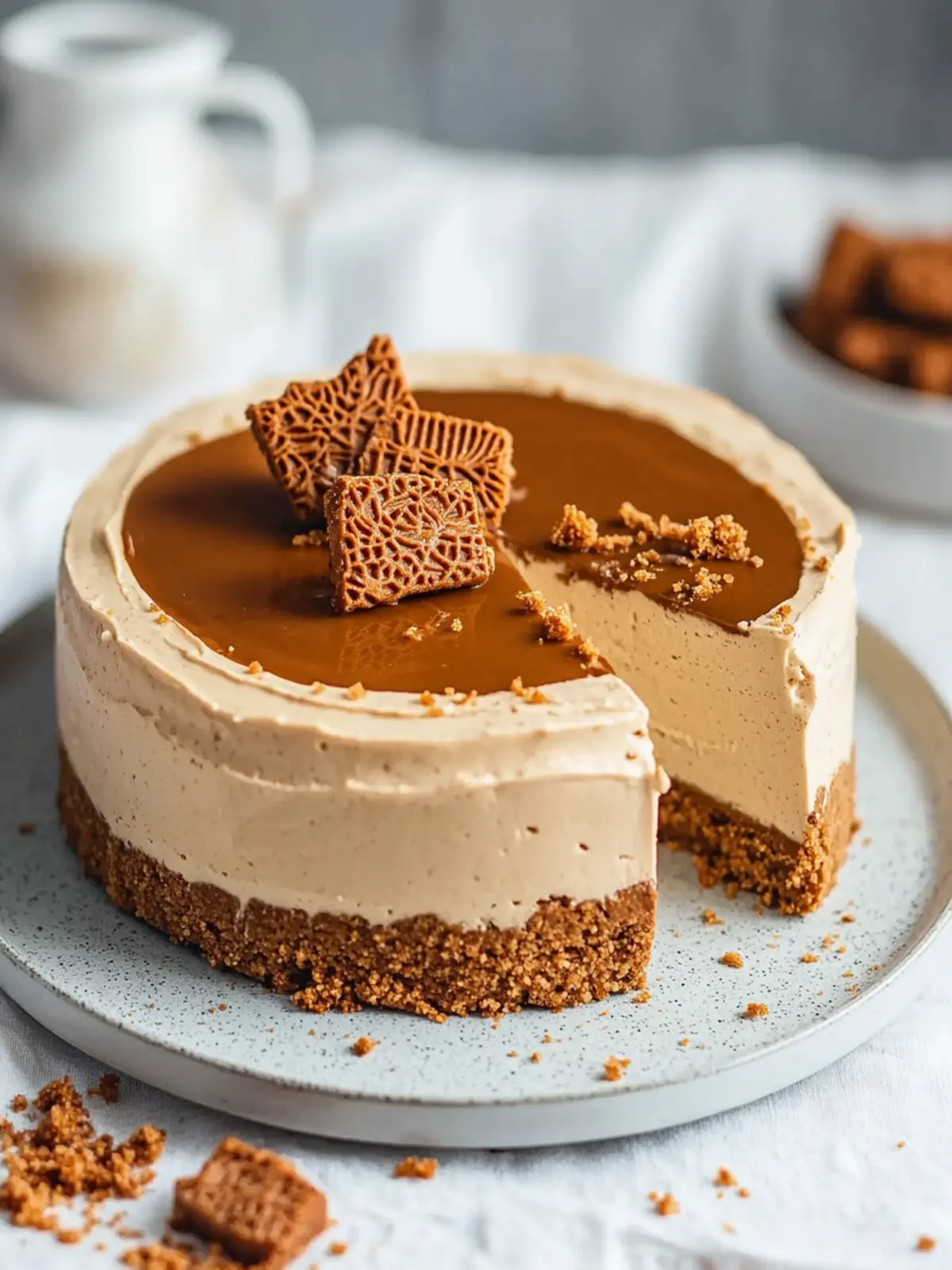 Decadent Lotus Biscoff Cheesecake: Easy No-Bake Bliss 4 Lotus Biscoff Cheesecake