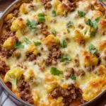 Cheesy Ground Beef & Cauliflower Casserole You’ll Crave 7 Cheesy Ground Beef & Cauliflower Casserole