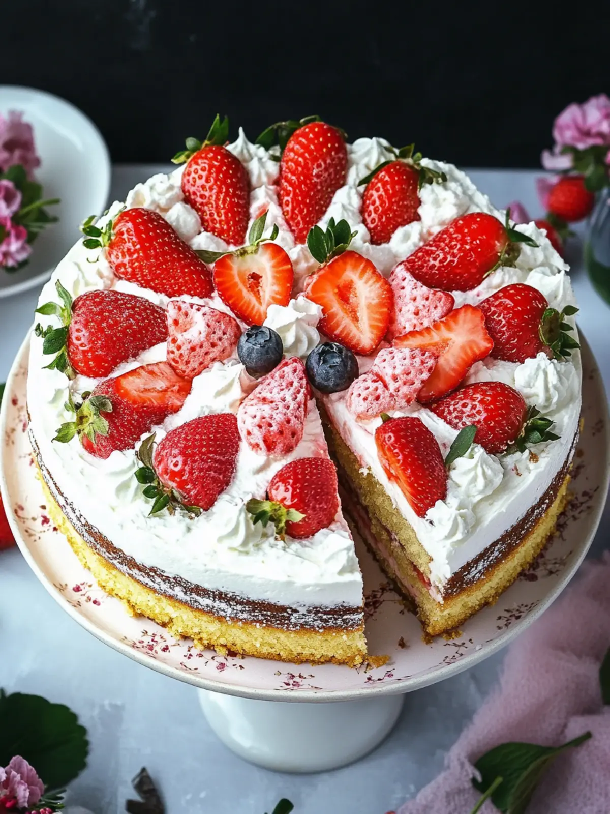 Delight in Strawberry Yogurette Cake - Your Summer Sensation 3 Strawberry Yogurette Cake