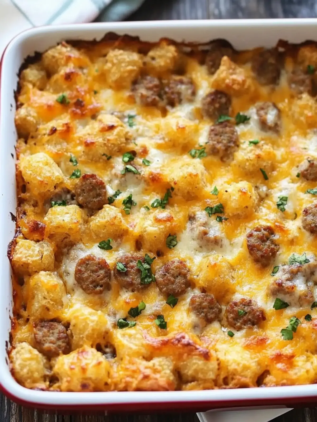 Savor the Morning with Tater Tot Sausage Breakfast Casserole 4 Tater Tot Sausage Breakfast Casserole