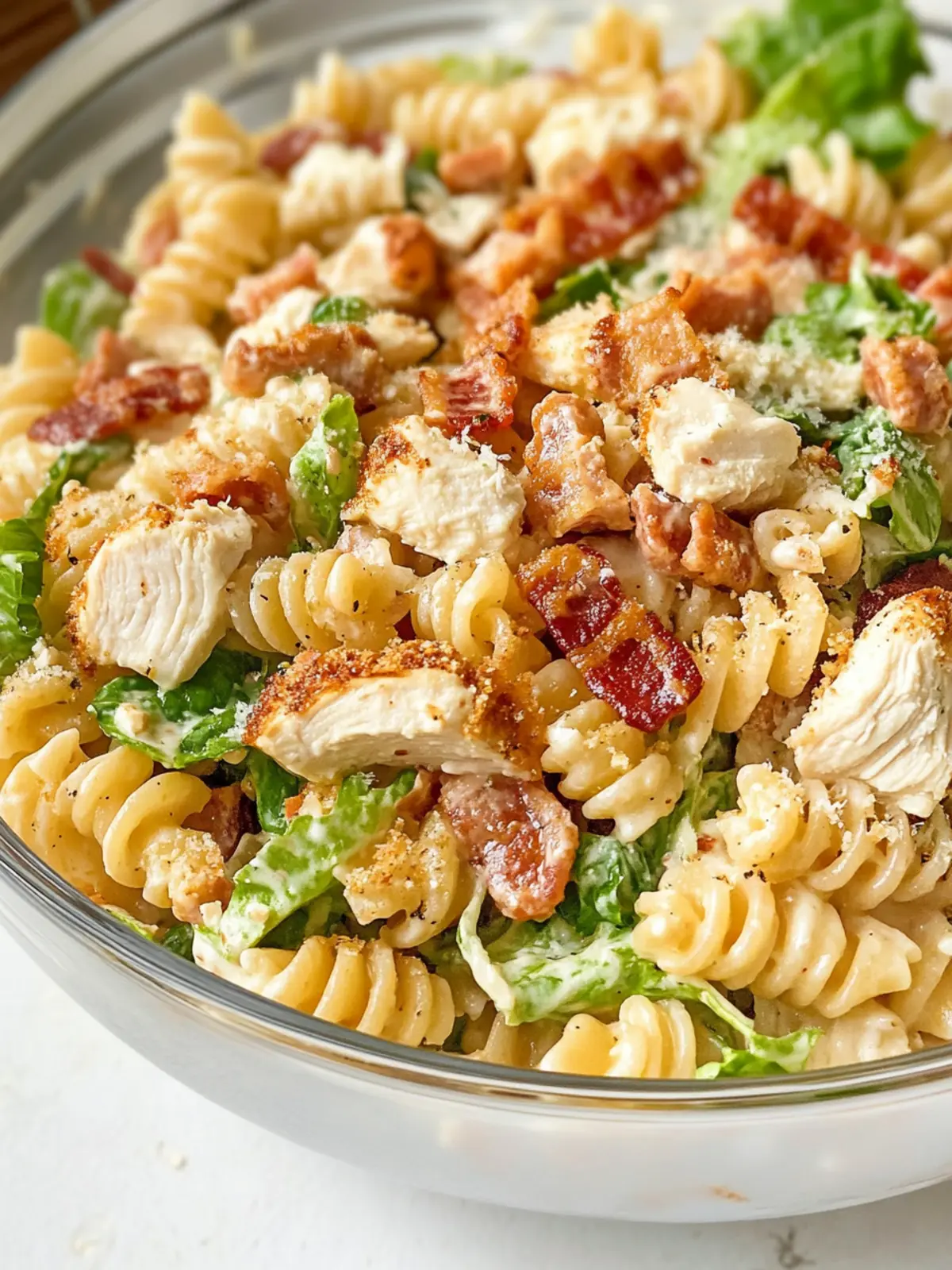 Chicken Bacon Ranch Pasta Salad