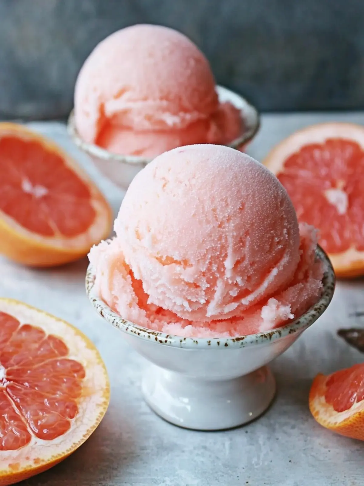 Refreshing Pink Grapefruit Campari Sorbet for Easy Entertaining 2 Pink Grapefruit Campari Sorbet