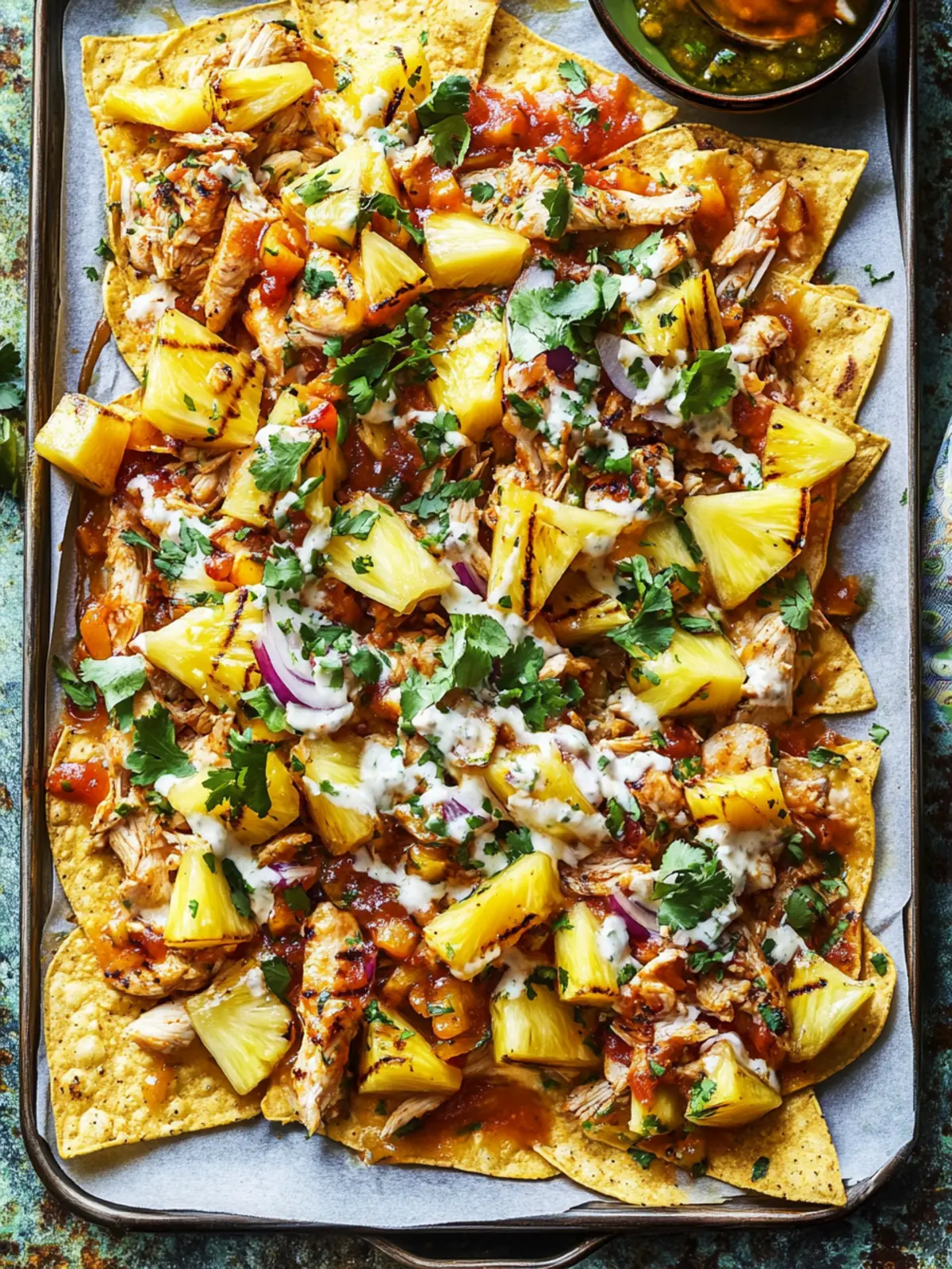 BBQ Chicken and Grilled Pineapple Nachos for Flavor Lovers 5 BBQ Chicken and Grilled Pineapple Nachos