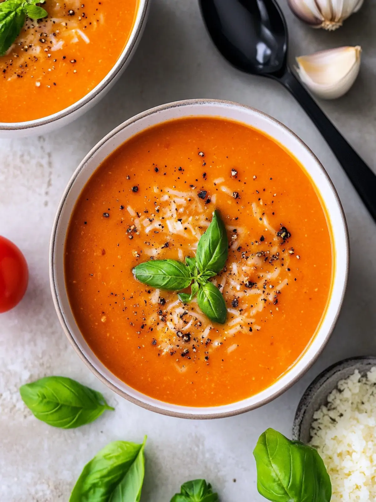 High Protein Tomato Soup with Creamy Cottage Cheese Delight 2 High Protein Tomato Soup