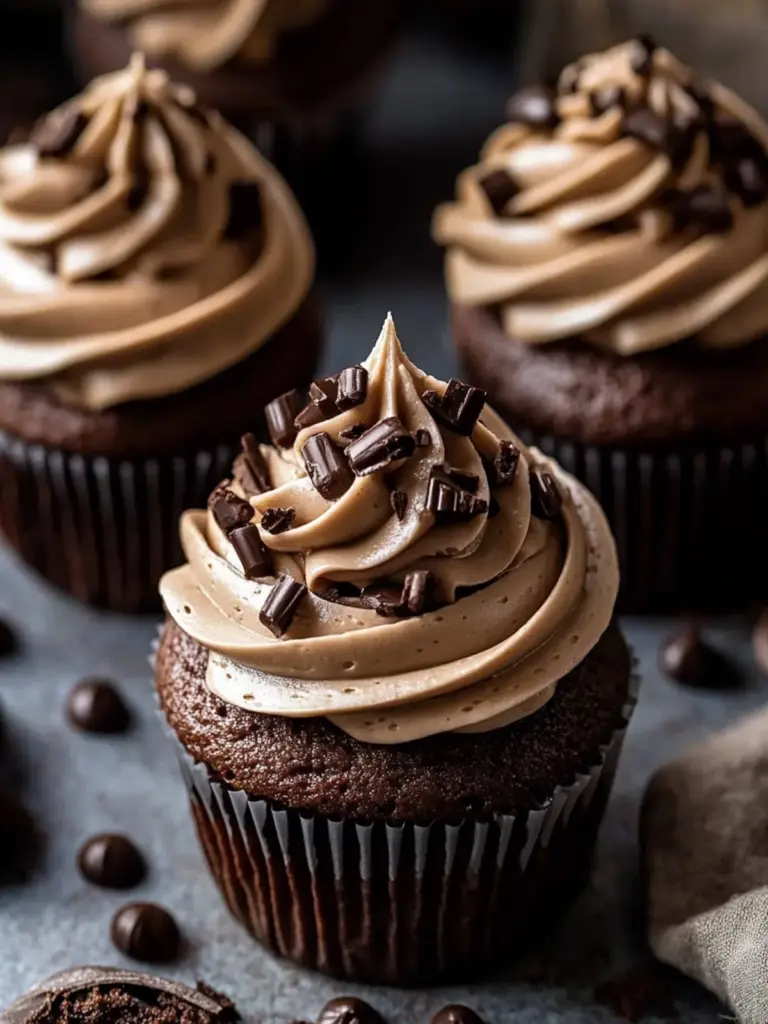 Mocha Fudge Cupcakes