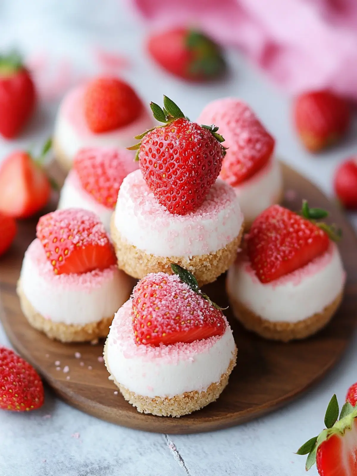 Irresistible No-Bake Strawberry Cheesecake Bites Your Family Will Love 3 No-Bake Strawberry Cheesecake Bites