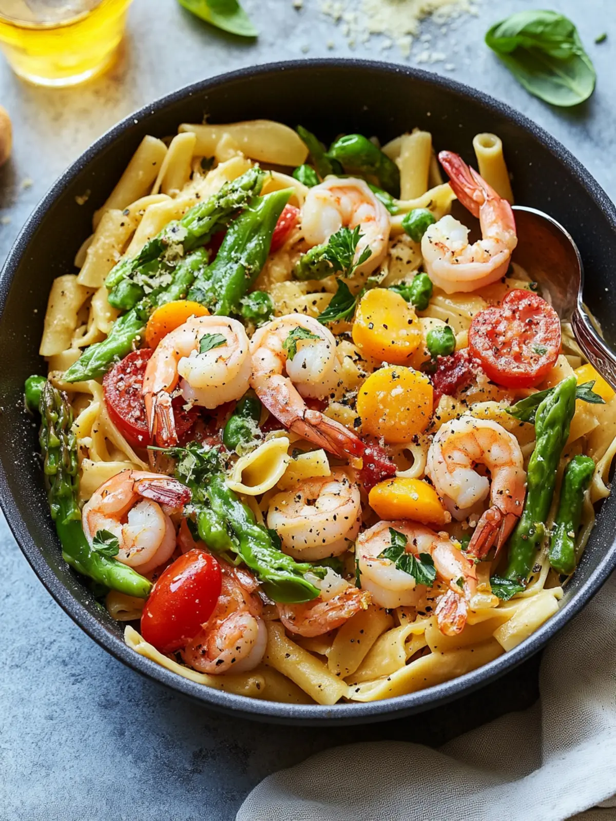 One Pot Shrimp Pasta Primavera: Quick, Creamy, and Colorful 5 One Pot Shrimp Pasta Primavera