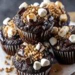 Decadent Chocolatey S’mores Muffins for Your Sweet Cravings 2 Chocolatey S’mores Muffins