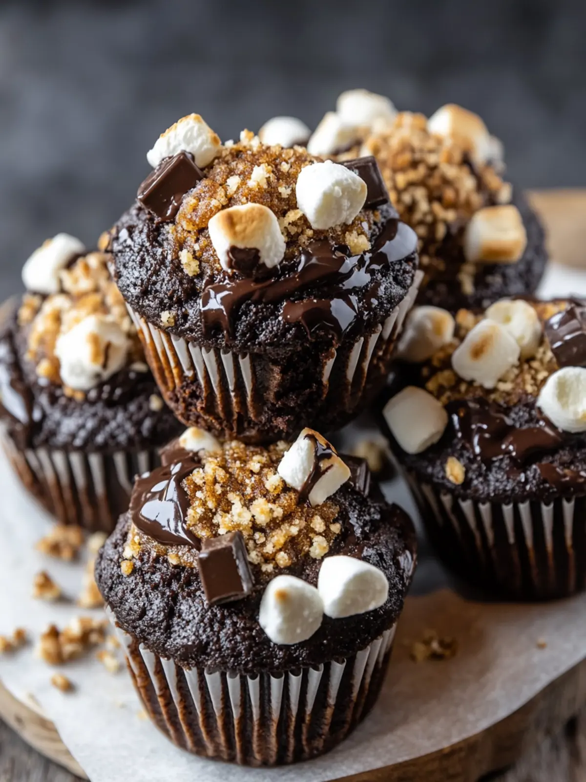 Decadent Chocolatey S’mores Muffins for Your Sweet Cravings 5 Chocolatey S’mores Muffins