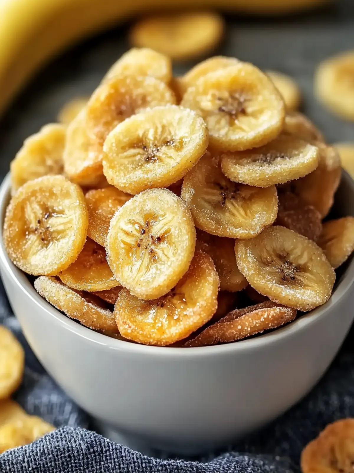 Crispy Air Fryer Banana Chips with Cinnamon-Sugar Twist 4 Air Fryer Banana Chips