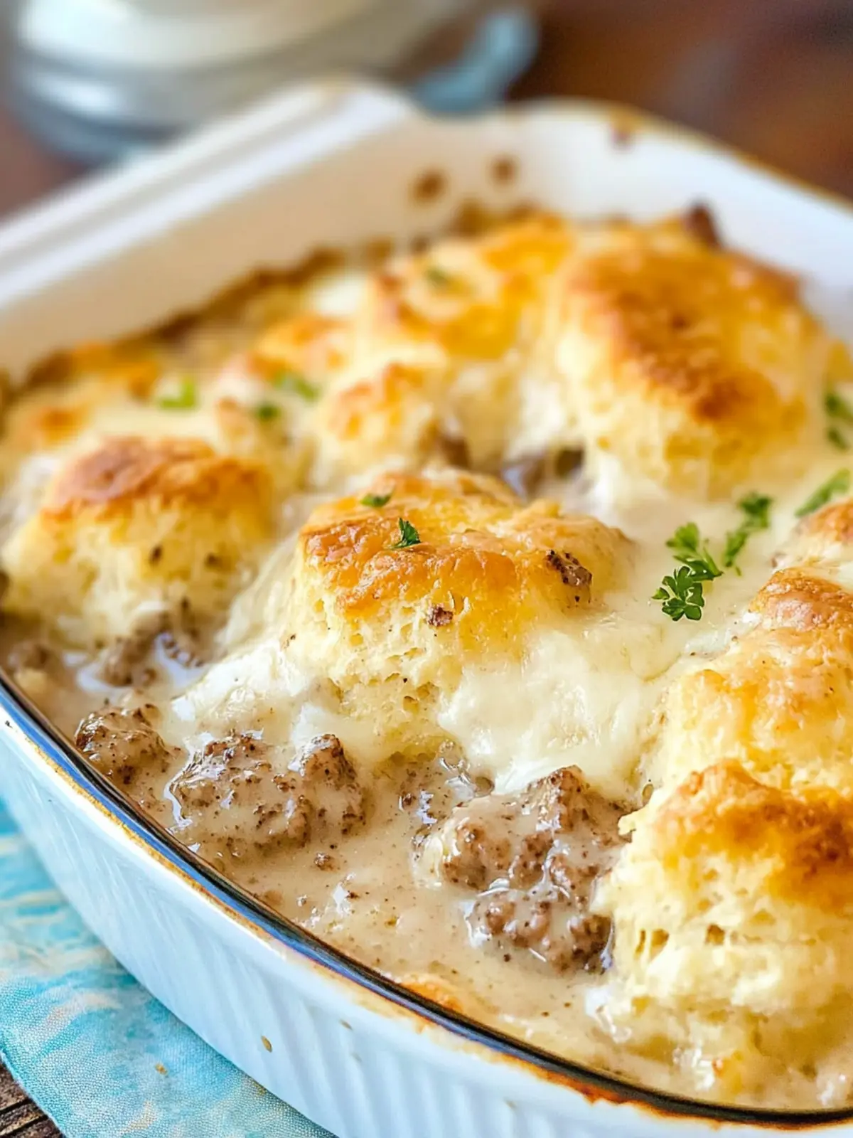 Savory Biscuits and Gravy Casserole for Cozy Mornings 2 Biscuits and Gravy Casserole