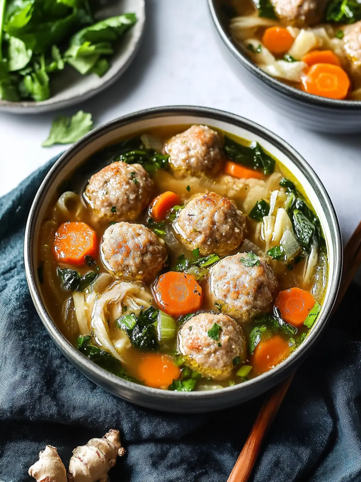 Ginger Pork Meatball Soup: Cozy Comfort in a Bowl 5 Ginger Pork Meatball Soup