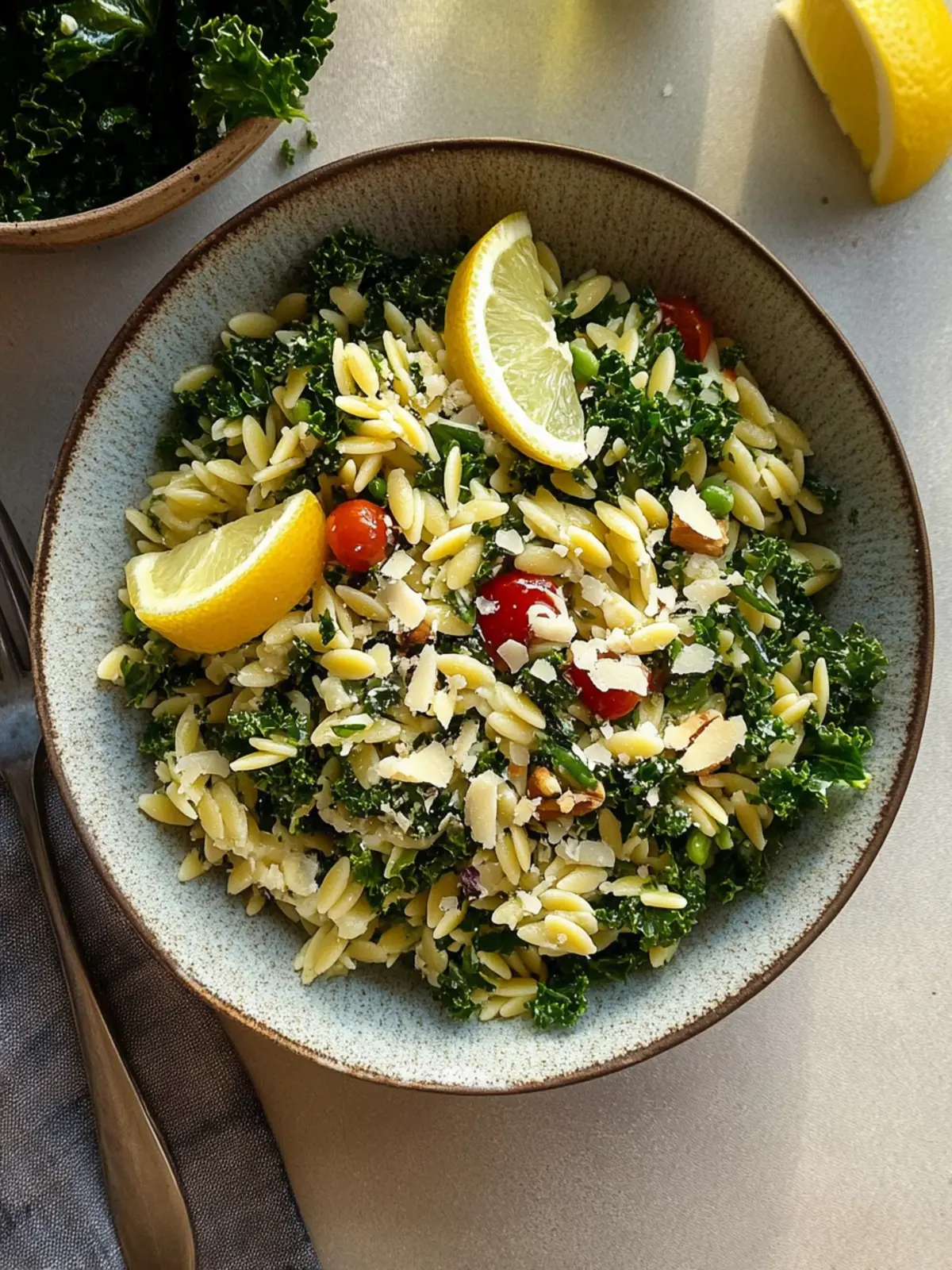 Orzo Kale Salad with Lemon Vinaigrette for Fresh Flavor Bliss 3 Orzo Kale Salad