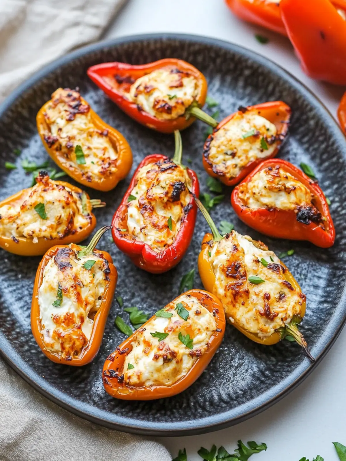 Air Fryer Cream Cheese Stuffed Mini Peppers Delight 4 Air Fryer Cream Cheese Stuffed Mini Peppers