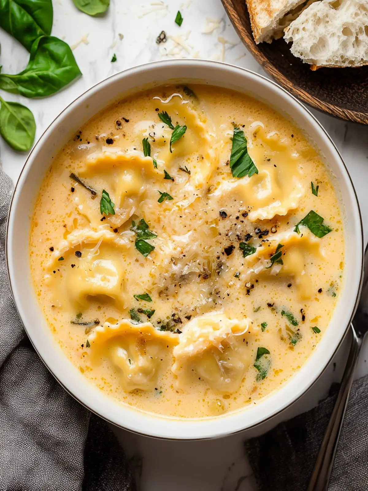 Creamy Ravioli Soup: Quick Italian Comfort Your Family Will Love 4 Creamy Ravioli Soup