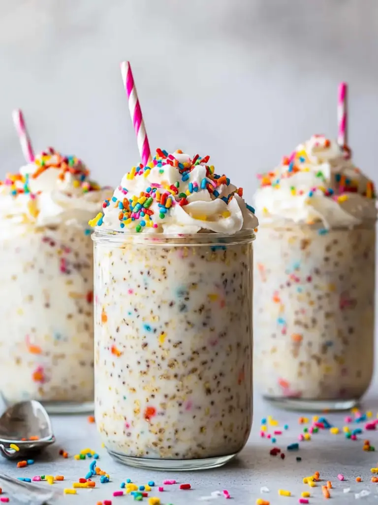 Birthday Cake Overnight Oats