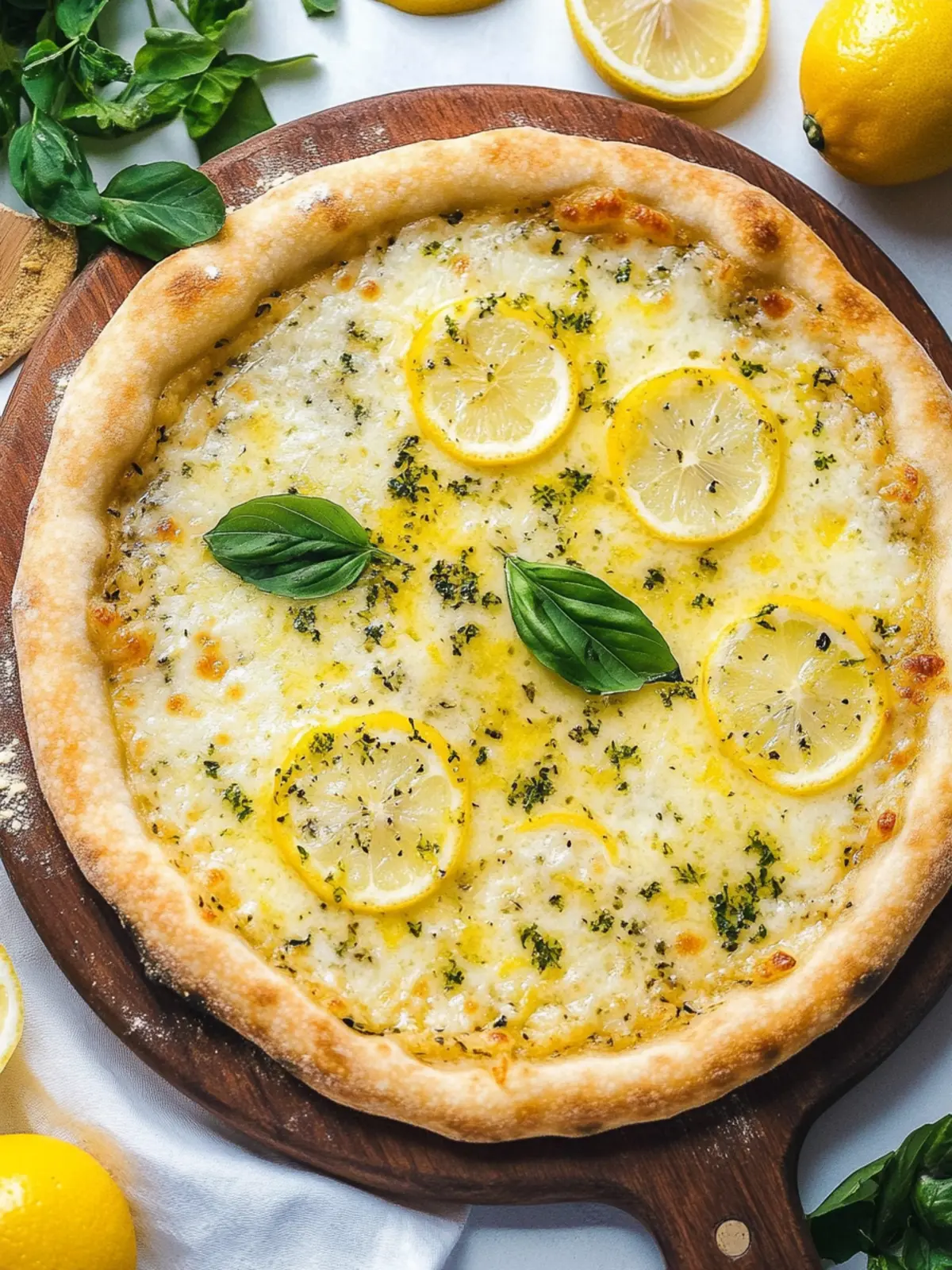 Zesty Lemon Pizza With Creamy Cheese for Summer Bliss 5 Lemon Pizza